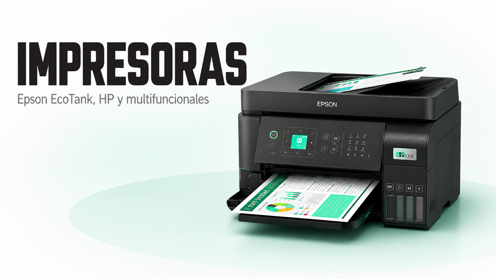 Impresoras — Epson EcoTank, HP y multifuncionales