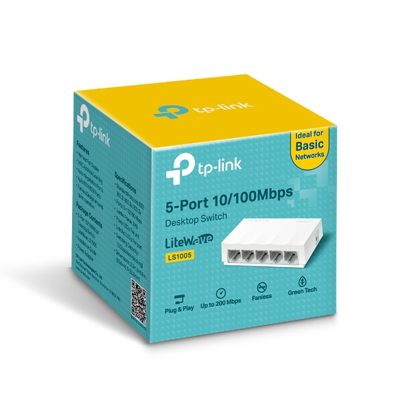 Switch de Escritorio TP-Link LS1005 5 Puertos 10/100Mbps