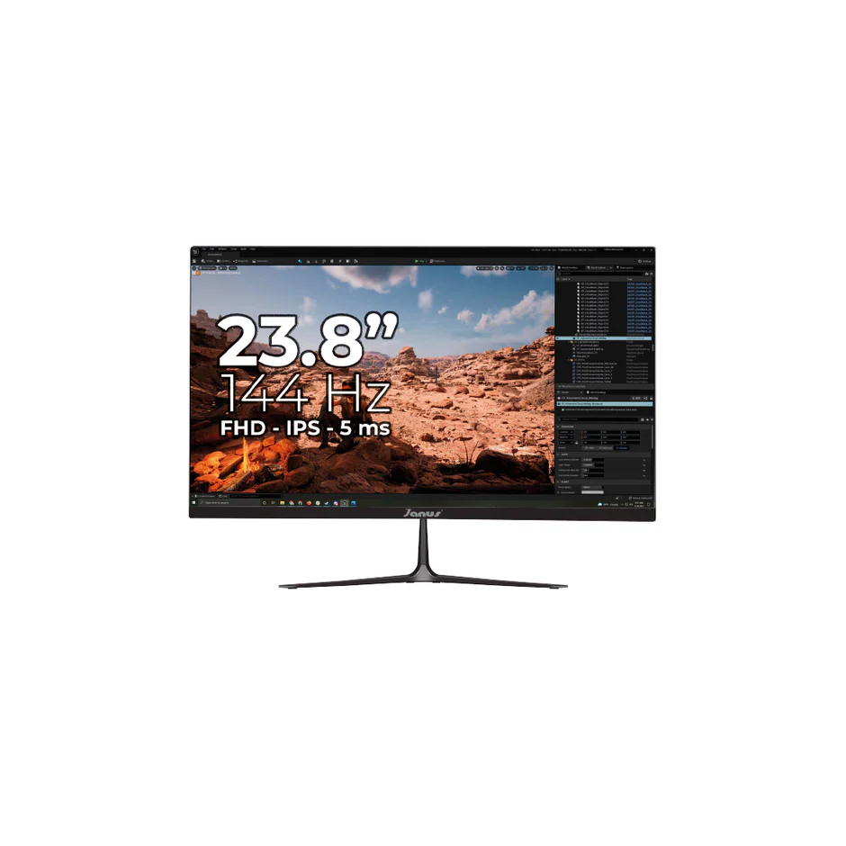 Monitor Janus IPS 23.8″ Ultra Delgado J24144OIPSN 144Hz