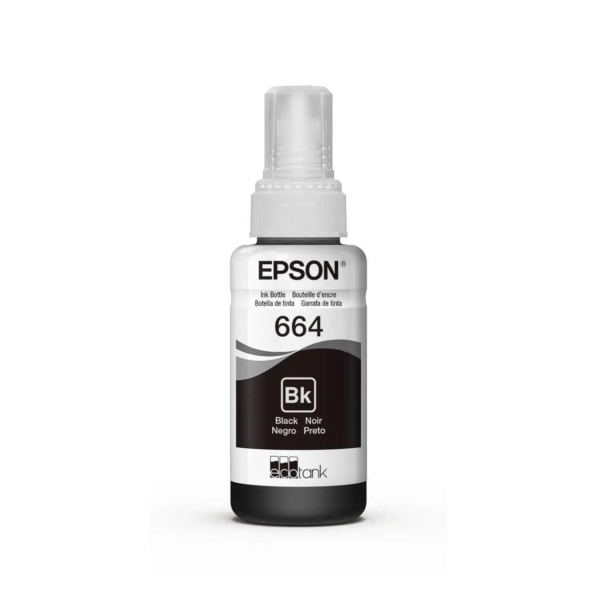 Botella de Tinta Epson EcoFit T664 (Negro, Amarillo, Cian, Magenta)